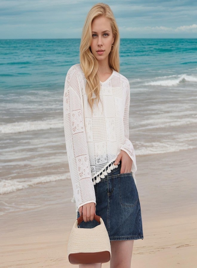 SUKUTU Straw Bag for Women Summer Beach Shoulder Bag Vacation Woven Crossbody Purse Small Top Handle Satchel Handbag - Image 2
