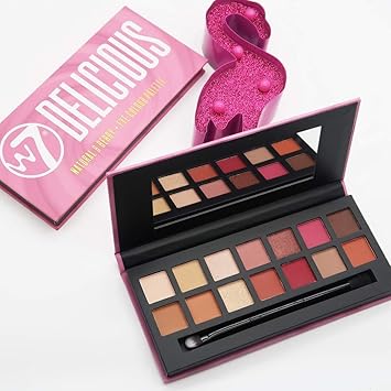W7 Delicious Eyeshadow Palette 14 Natural Berry Toned Colors Flawless LongLasting Makeup - Image 5
