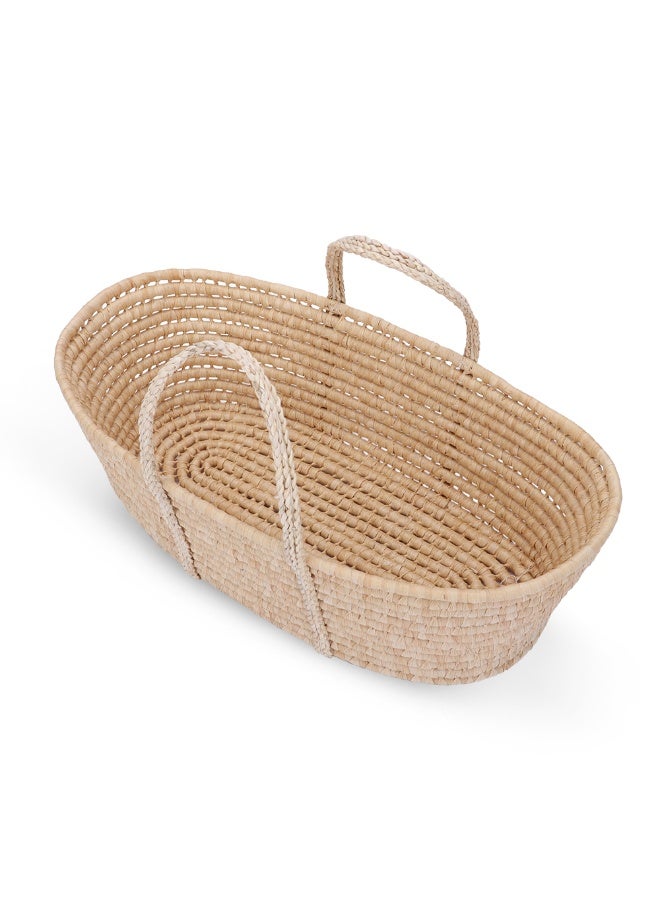TEKNUM Moses Basket with Waffle Beddings and Mattress - White - Image 5