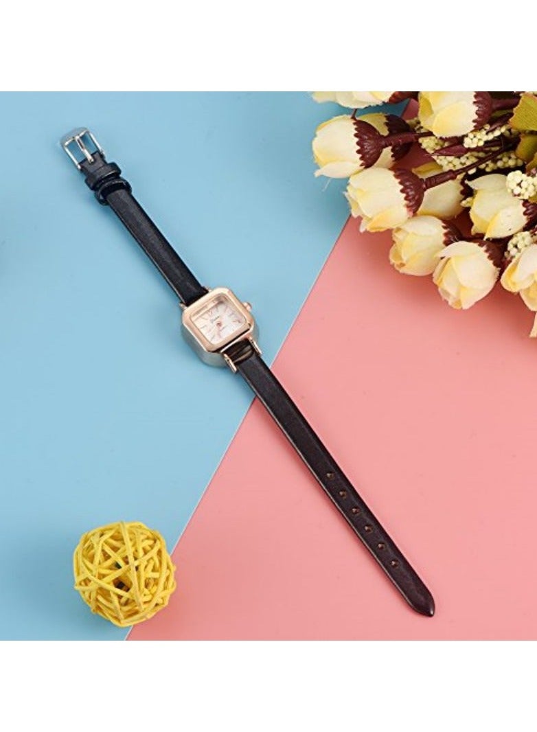 Fashionable Female Quartz Wrist Watch, Analog PU Strap Wristwatch Quartz Watch Casual PU Strap Watch Fashion Wristwatch Chic Wristwatch Stylish Timepiece with Elegant Design for Women - Image 3