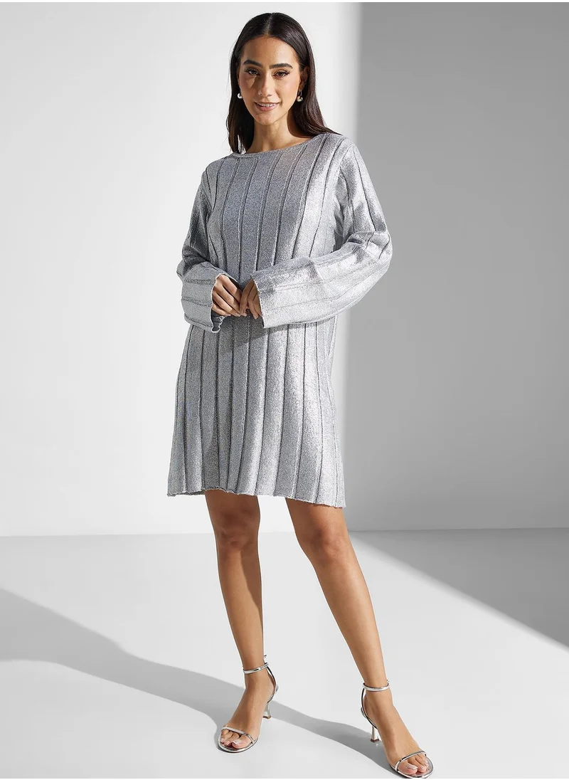 4th & Reckless Plunge Back Tie Detail Dress