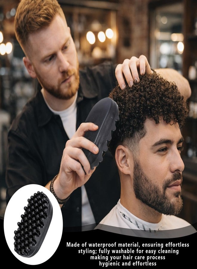hinbkenla Twist King Sponge,Hair Sponges For Black Men Curls For Afro Hair, Washable Curl Sponge Styling Tool Durable Curling Comb For Men Women Boy Girl Long Short Black (Small Tooth) - Image 4