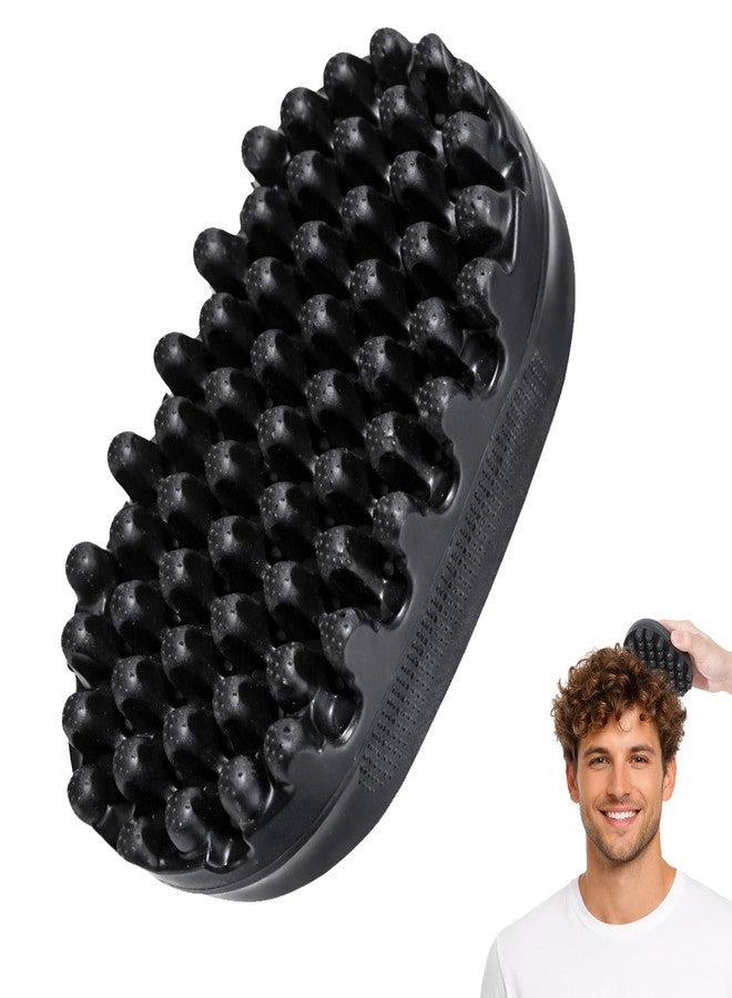 hinbkenla Twist King Sponge,Hair Sponges For Black Men Curls For Afro Hair, Washable Curl Sponge Styling Tool Durable Curling Comb For Men Women Boy Girl Long Short Black (Small Tooth) - Image 1