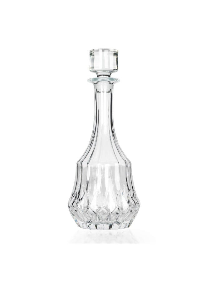 RCR The crystal bottle from the Italian brand RCR, specifically the Adagio model, features a classic engraved design and comes with a capacity of 1 liter - Image 1