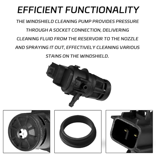 QQWD Windshield Washer Pump, 85330-60190 85330-AE010 Windshield Wiper Fluid, Standard Windshield Front Washer Fluid Wiper Pump for Toyota, Lexus, Subaru, Mazda, Nissan, Acura, Honda - Image 3