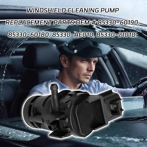 QQWD Windshield Washer Pump, 85330-60190 85330-AE010 Windshield Wiper Fluid, Standard Windshield Front Washer Fluid Wiper Pump for Toyota, Lexus, Subaru, Mazda, Nissan, Acura, Honda - Image 4