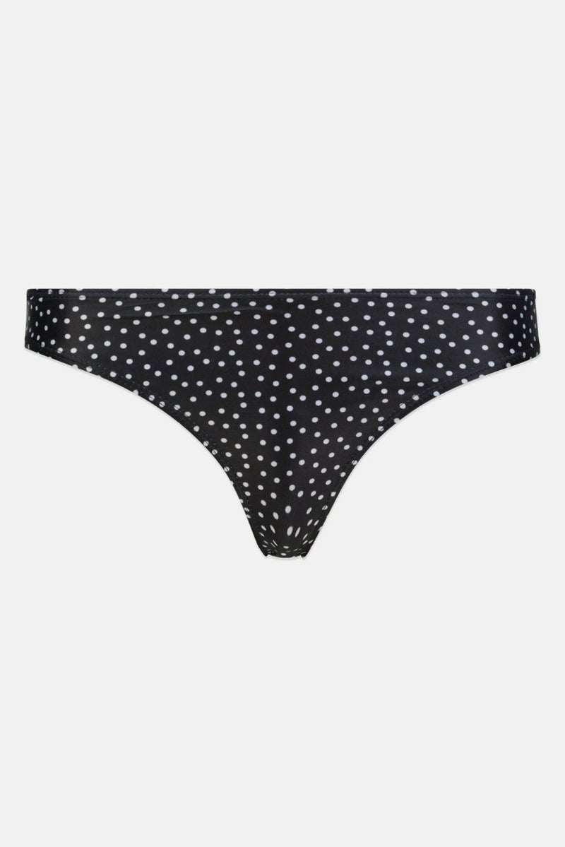 Miss Selfridge Women Polka Dot Bikini Bottom, Black - Image 2