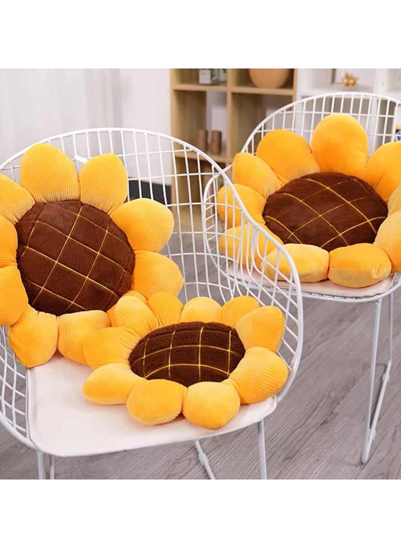 SYOSI Sunflower Flower Plush Pillow, Soft and Comfortable Sunflower Smiley Cushion Colorful Sun Flower Plush for Home Bedroom Shop Restaurant Decor (True Sunflower) - Image 5