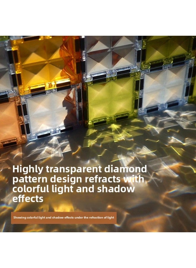 Tig 4D Color Window Magnetic Pieces Stereo Rail Pipe Building Blocks Boys And Girls Children's Educational Assembled Toys Year Gift-Color:Fei Diamond Track Ball Series (lighting Version) 174pcs  - Image 4