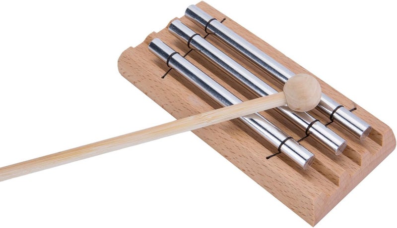 Mihey جرس ثلاثي النغمات للتأمل والراحة وتخفيف التوتر والقلق وشفاء الشاكرات لمعلمي اليوغا في الفصول الدراسية - Image 2