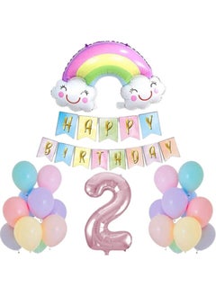 Best Party 2 Year Old Smiley Rainbow Pink Number Foil Balloon Set - pzsku/Z8EBE79AB237DA9D300E3Z/45/_/1737354320/39e3a73d-e2ff-4523-800d-d68b41701a2a