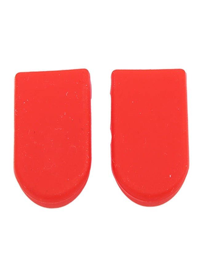 ريسك زوج واحد من أغطية حماية تغيير اليد للدراجات الهوائية من السيليكون المقاوم للخدش، لون أحمر - Image 5