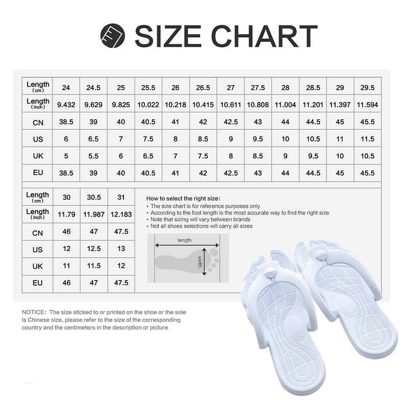 2 Pairs of Slippers Shower Beach Slippers Lightweight Sandals - Image 2