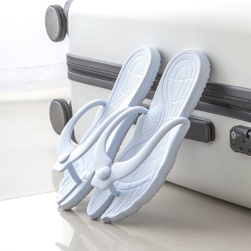2 Pairs of Slippers Shower Beach Slippers Lightweight Sandals - Image 5
