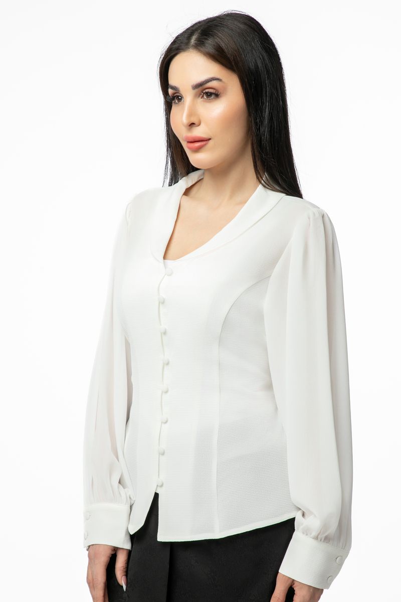 RINA women shirt with back strap and collar - Image 2