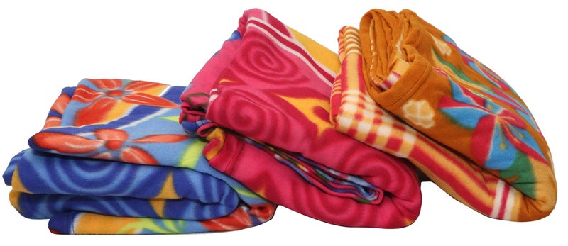 Goyal's Printed Fleece Single Bed All Season Blanket/Comforter/Dohar 250TC, 58x88 Inch - Pack of 5 - Image 3