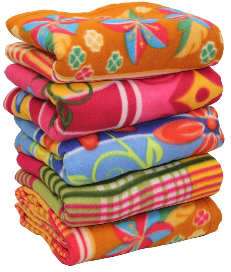Goyal's Printed Fleece Single Bed All Season Blanket/Comforter/Dohar 250TC, 58x88 Inch - Pack of 5 - Image 5