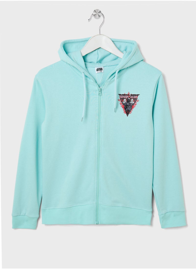 Disney Starwars Graphic Zip Through  - Image 1
