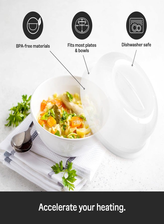 توبروير غطاء طبق تابروير للميكروويف، آمن للاستخدام في غسالة الصحون وخالٍ من مادة BPA (مجموعة من قطعتين) - Image 4