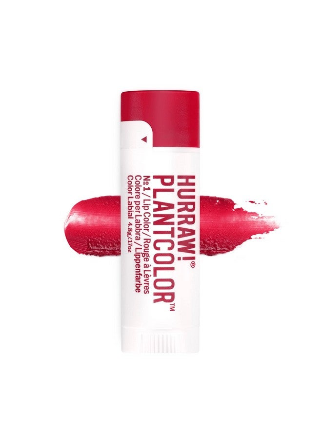 Hurraw! Plantcolor Lip Color No. 1: Red Shade. Highly Pigmented. The First Of It’S Kind. 100% Plant Based. A Tinted Balm And Lipstick Alternative. Vegan Natural. Easy Apply. Buildable. Made In Usa - Image 2