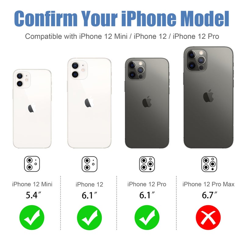 AGVEE 3+3 6 Pack for iphone 12 Pro/12/12 Mini/11 Pro Max/11 Pro/11 Camera Lens Protector, Bling Diamond & Bling Glitter Metal Ring 9H Tempered HD Glass Camera Cover, Bling-Pink - Image 2