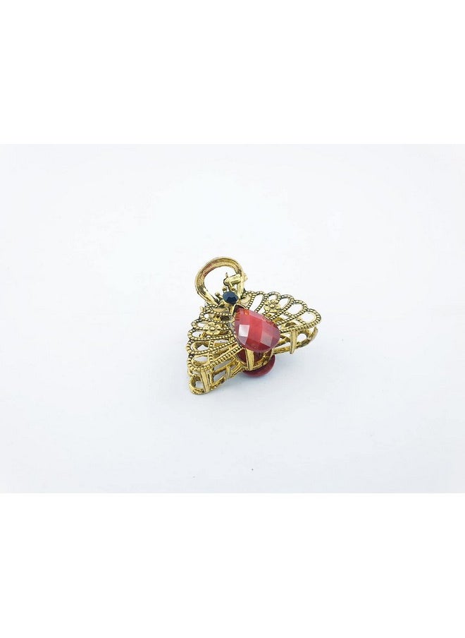 DHAVESAI Dhavesai m.j Metal Multi Design Hair Claw Clips,Catch Banana Clips,Clamp Hair Accessories for Girls Women small size pack of 2 (Multi color and Design as Per availability)  - Image 2