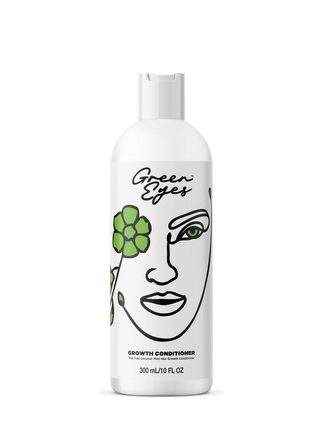 Dominican Magic Green Eyes Growth Thickening Conditioner with Tea Tree & Baobab Oil, Sulfate Free, 10 Oz - Image 1