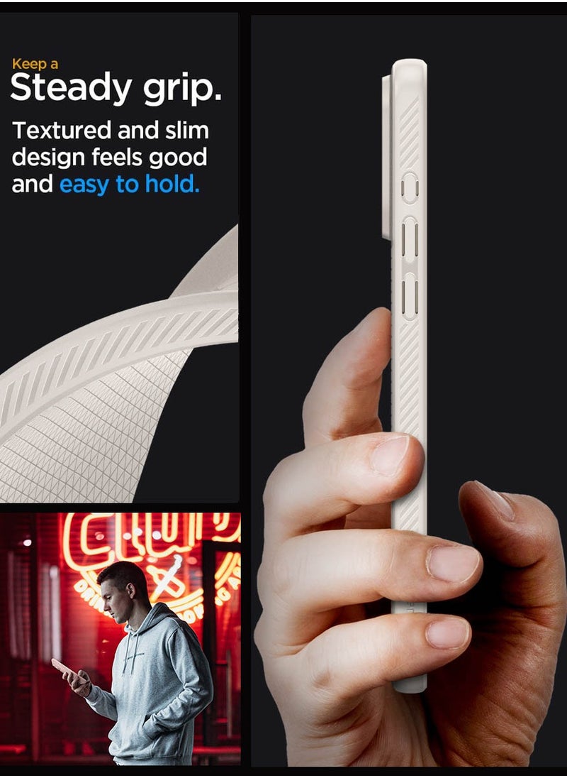 Spigen - Liquid Air for iPhone 15 Pro Case Cover - Natural Titanium - Image 1