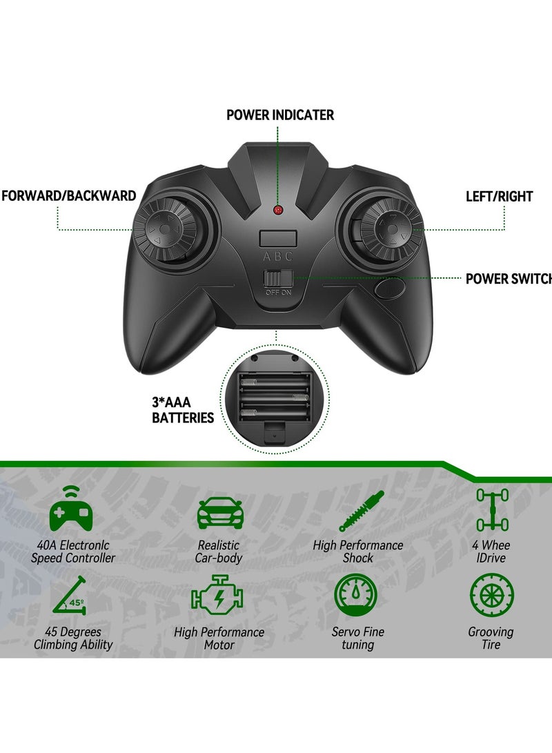 SOLARAE Remote Control Car 2.4GHz Electric RC Racing Cars with 1Rechargeable Power and Lights 1:22 Toy Gift 100mins Running - Image 3