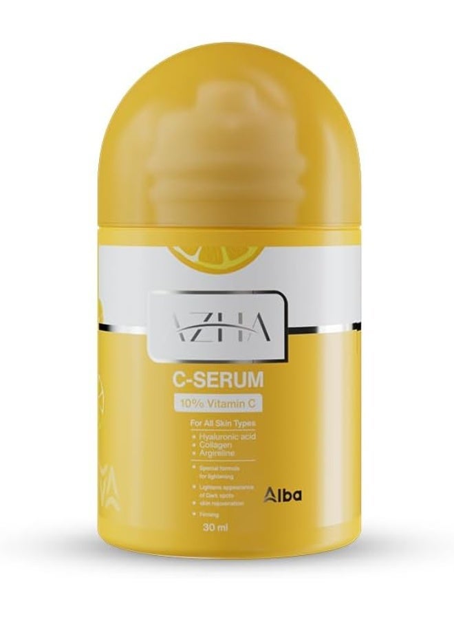 AZHA C-Serum with 10% Vitamin C, Hyaluronic Acid & Collagen – 30ml - Image 1