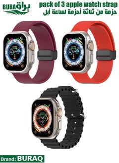 Apple Watch Band Strap For Apple Watch Ultra 2/Ultra 49mm, Series 10 46mm, 9/8/7 45mm, SE2/SE/6/5/4 44mm, 3/2/1 42mm