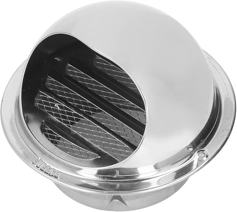 غطية فتحة تهوية دائرية من الفولاذ المقاوم للصدأ 130 مم شبكة ناعمة شبكة عادم الحمام - Image 5