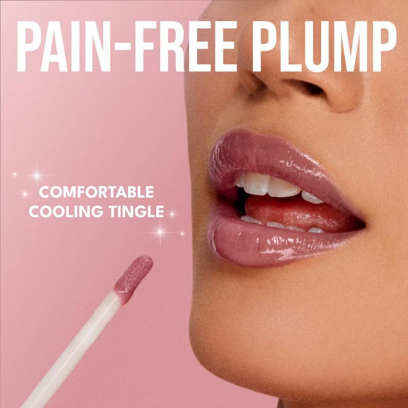Buxom Full-On Plumping Lip Polish, Tinted Lip Plumper Gloss with Peptides & Vitamin E, High-Shine Lip Gloss that Nourishes, Vegan, AN Kimberly (Sheer Soft Pink Sparkle) - Image 5