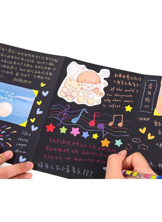 Tatanice Photo Album, Accordion Book 3D Diy Couple Photo Album, Memory Book, Birthday Gift For Boyfriend, Girlfriend, Classmates, Office Supplies Kit - Image 2