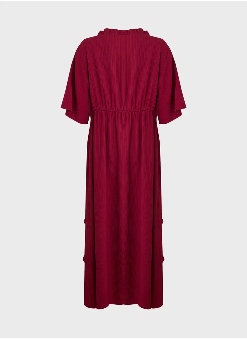 جينجر بلس Ruffled Tiered Dress