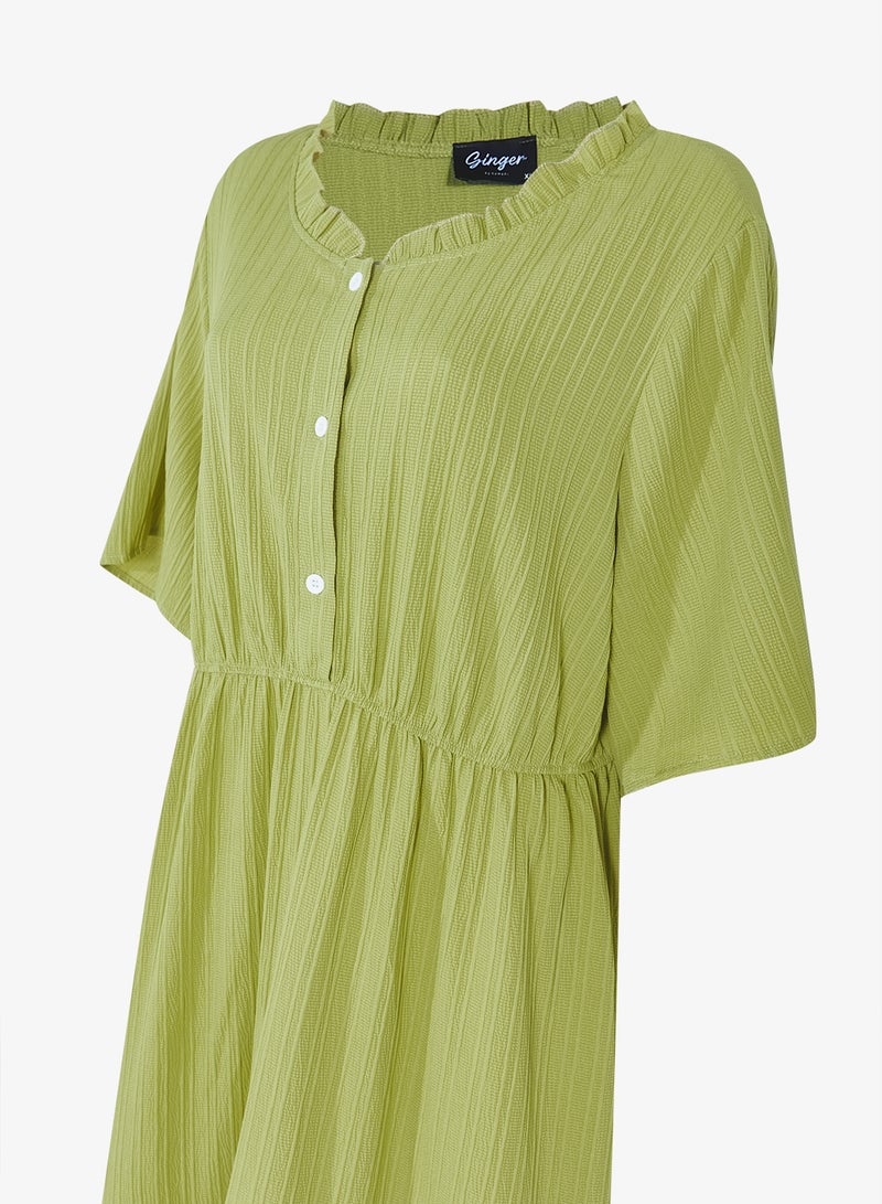 جينجر بلس فستان مكشكش بطبقات - Image 3