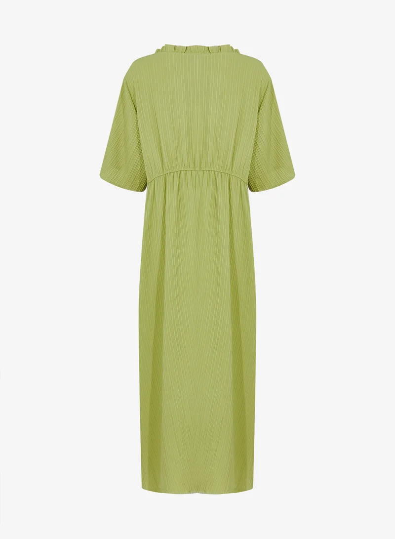 جينجر بلس فستان مكشكش بطبقات