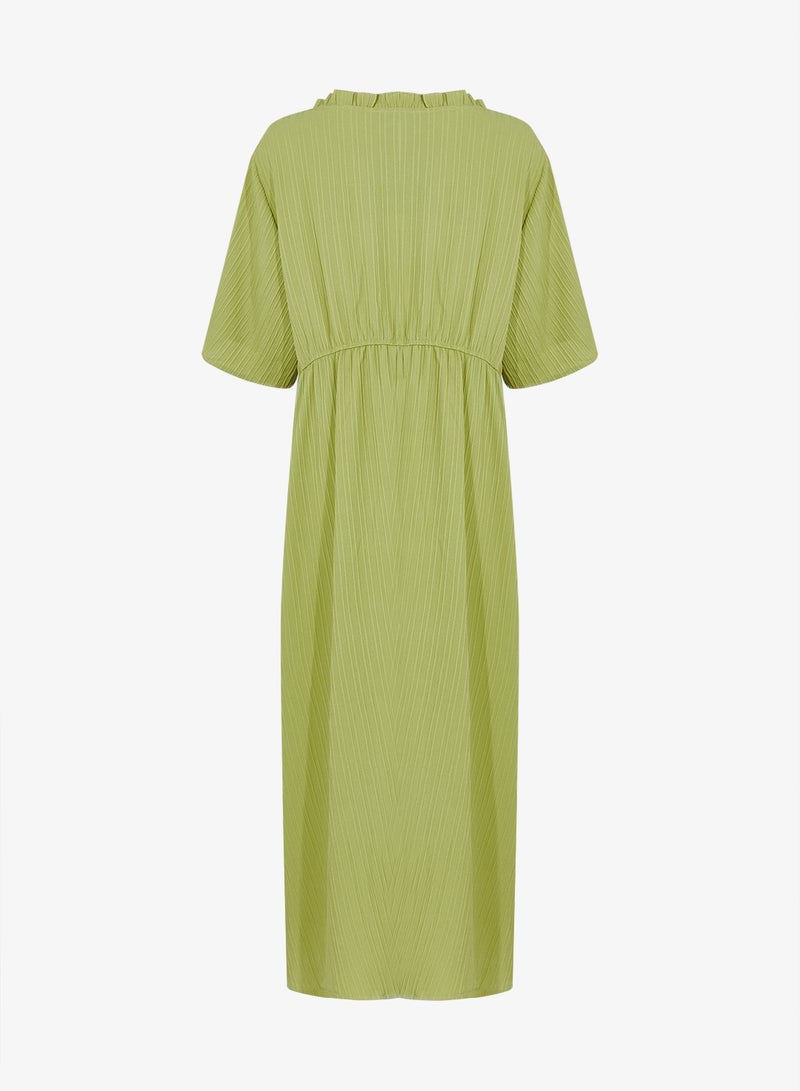 جينجر بلس فستان مكشكش بطبقات - Image 2