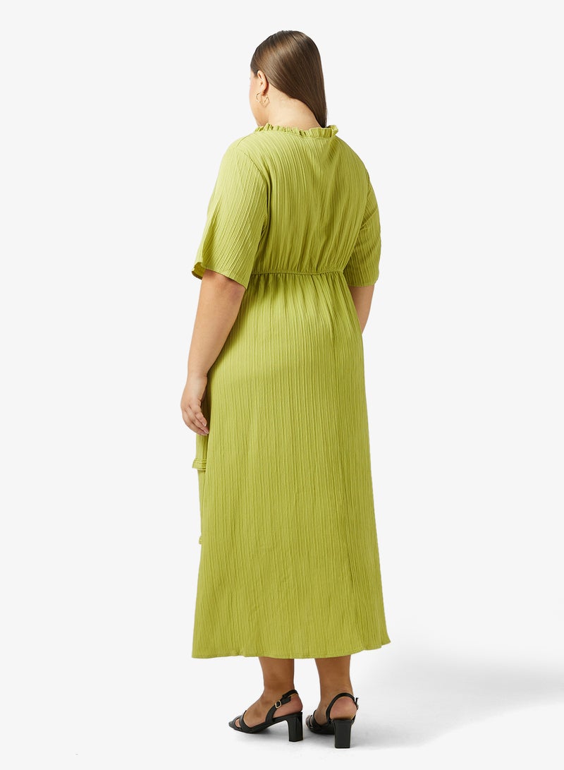 جينجر بلس فستان مكشكش بطبقات - Image 5