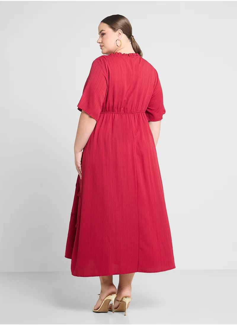 Ginger Plus A Line Tiered Dress