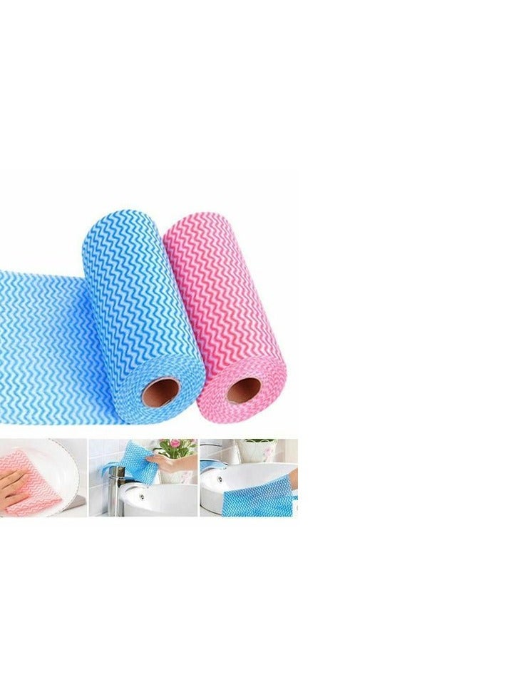 رول زيت متعدد  مرات الاستخدام - عدد ٢ بكره - كل بكره ٥٠ منديل