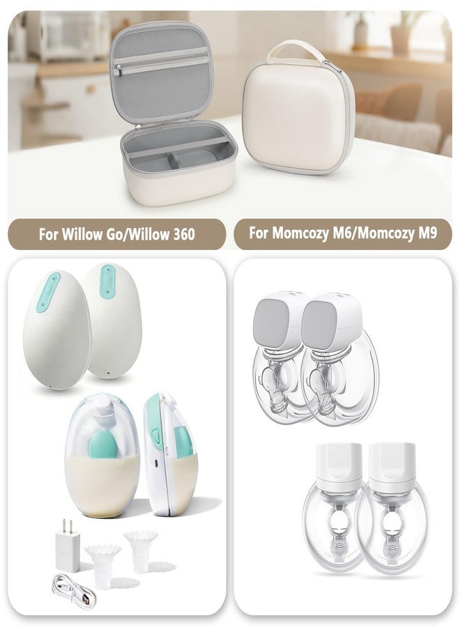 Yewltvep Breast Pumps Carrying Case for Momcozy & Willow,Wearable Breast Pump Bag for eufy Security/Paruu/OTEEIDA/Nuliie/Medela and More Hands Free Breast Pump Travel Pumping Bag with Waterproof Removable Tray - Image 2