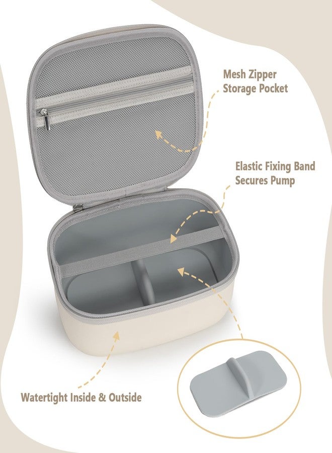Yewltvep Breast Pumps Carrying Case for Momcozy & Willow,Wearable Breast Pump Bag for eufy Security/Paruu/OTEEIDA/Nuliie/Medela and More Hands Free Breast Pump Travel Pumping Bag with Waterproof Removable Tray - Image 3