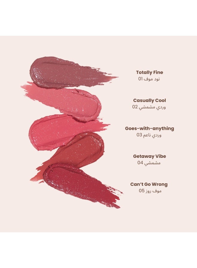 loca Blush Stick-1 Totally Fine -Nude Mauve - Image 2