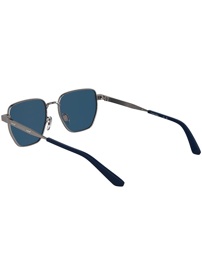 CALVIN KLEIN نظارات شمسية معدنية كاملة الإطار من كالفن كلاين CK25100S 5318 (071) لون رمادي فاتح - Image 2