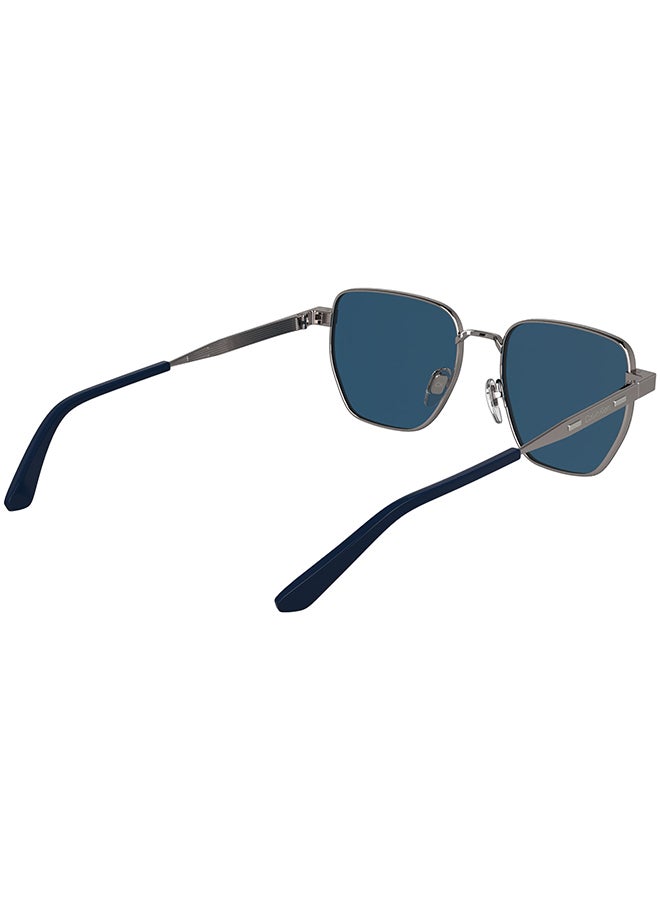 CALVIN KLEIN نظارات شمسية معدنية كاملة الإطار من كالفن كلاين CK25100S 5318 (071) لون رمادي فاتح - Image 4