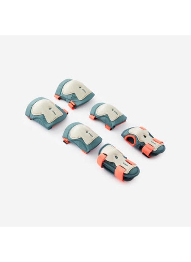 OXELO Kids' 3x2 Inline Skating/Scootering Protective Equipment Play - Caktus  - Image 3