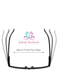 ماركة غير محددة نظارات قراءة للجنسين لقصر النظر الشيخوخي مع صندوق نظارات خاص ومنديل قطني مجاني، حصرية من البائع انفينيتي هاندميد فقط  - Image 5