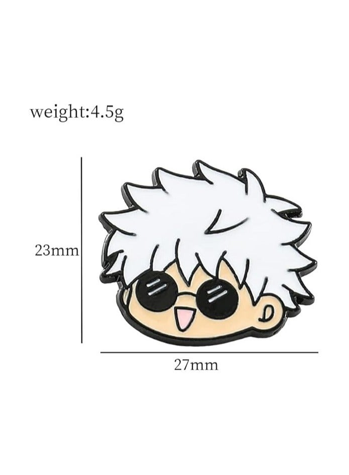 عام 7 قطع بروش جوجوتسو كايسن أنيمي، دبابيس جوجوتسو كايسن سبيكة ساتورو كوسبلاي للرجال - Image 3