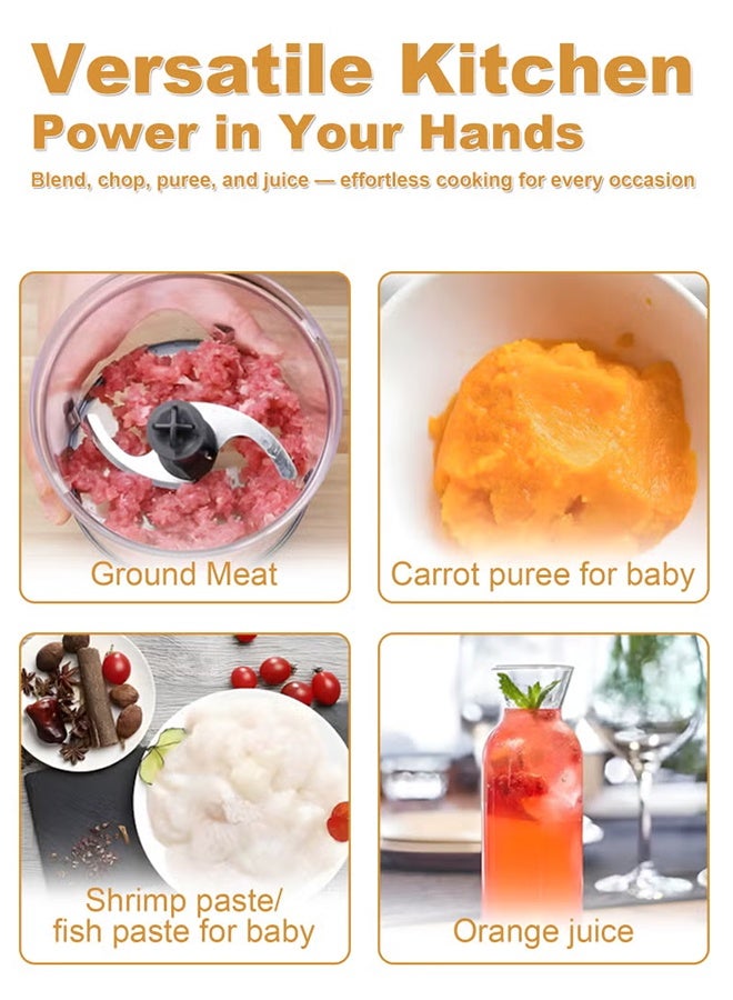 sokany 4 In 1 Electric Hand Blender Handheld Blender,Chopper, Mixer,1000W - Image 4